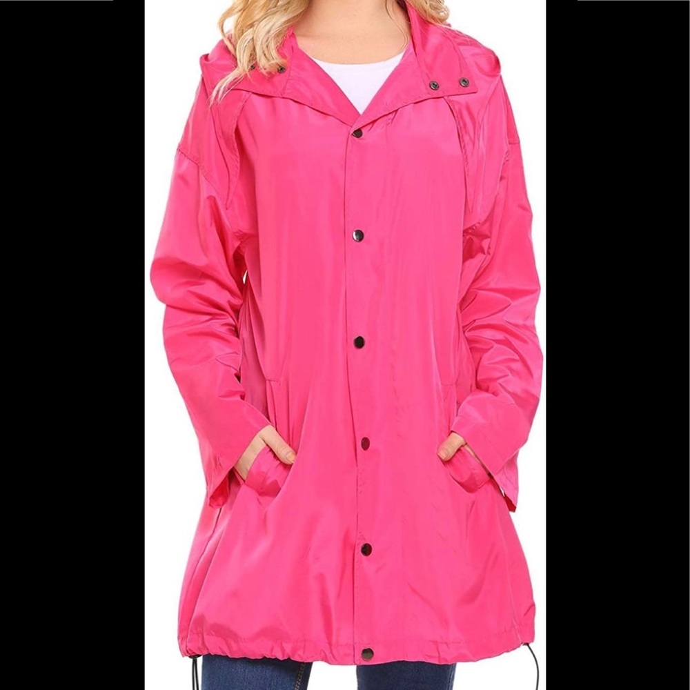 Zeagoo Light bubblegum pink raincoat